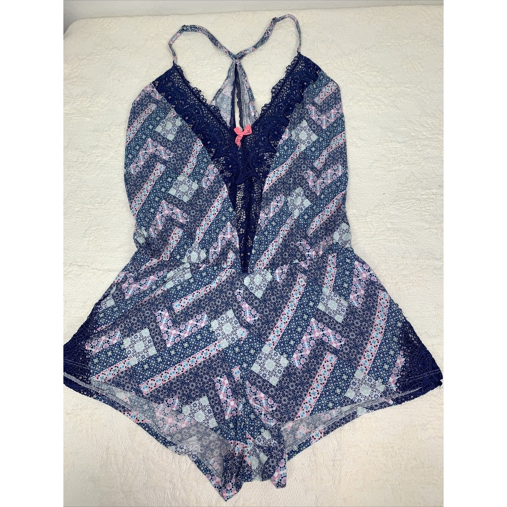 Victoria's‎ Secret Teddy Romper Multi-Color Lace  Sleep
